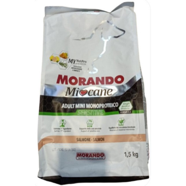 Morando Miocane για ενήλικα μικρόσωμα σκυλιά με σολομό 1,5kg Morando Miocane για ενήλικα μικρόσωμα σκυλιά με σολομό 1,5kg