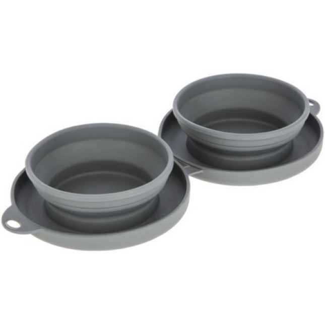 Kerbl Πτυσσόμενο μπολ ταξιδιού 2x300ml Kerbl Πτυσσόμενο μπολ ταξιδιού 2x300ml