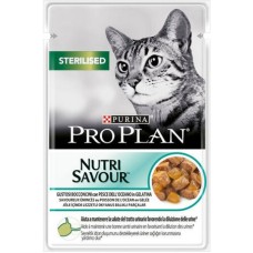 Purina Pro Plan πλήρης τροφή για στειρωμένες γάτες με ψάρια ωκεανού σε ζελέ 85gr Purina Pro Plan πλήρης τροφή για στειρωμένες γάτες με ψάρια ωκεανού σε ζελέ 85gr