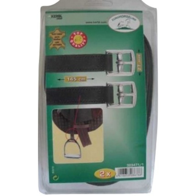 Σκαλόλουρα δερμάτινα μαύρα 1450x27mm, 2 τεμ Σκαλόλουρα δερμάτινα μαύρα 1450x27mm, 2 τεμ