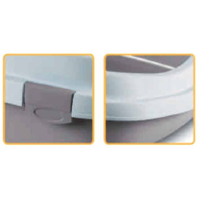 Stefanplast λεκάνη γάτας με καπάκι queen Stefanplast λεκάνη γάτας με καπάκι queen