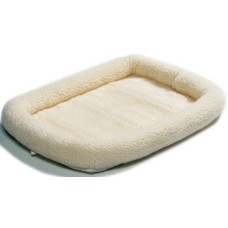 Midwest Quiet time fleece oval κρεβάτι λευκό 107x66cm
