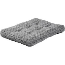 Midwest Quiet time γούνινο πλεχτό τετράγωνο κρεβάτι γκρί 43x28cm