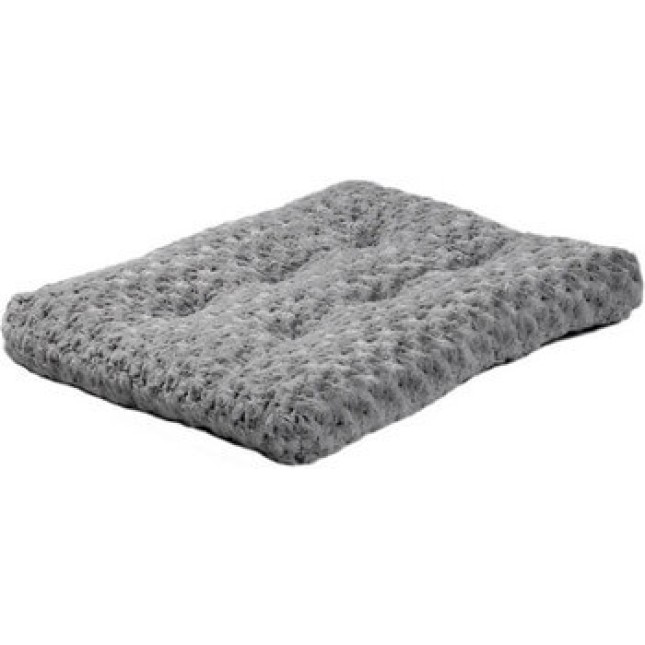 Midwest Quiet time γούνινο πλεχτό τετράγωνο κρεβάτι γκρί 43x28cm