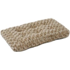 Midwest Quiet time γούνινο πλεχτό τετράγωνο κρεβάτι καφέ 43x28cm
