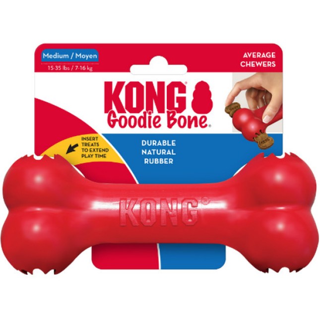 Kong κόκκαλο από φυσικό κόκκινο καουτσούκ Md 18cm Kong κόκκαλο από φυσικό κόκκινο καουτσούκ Md 18cm