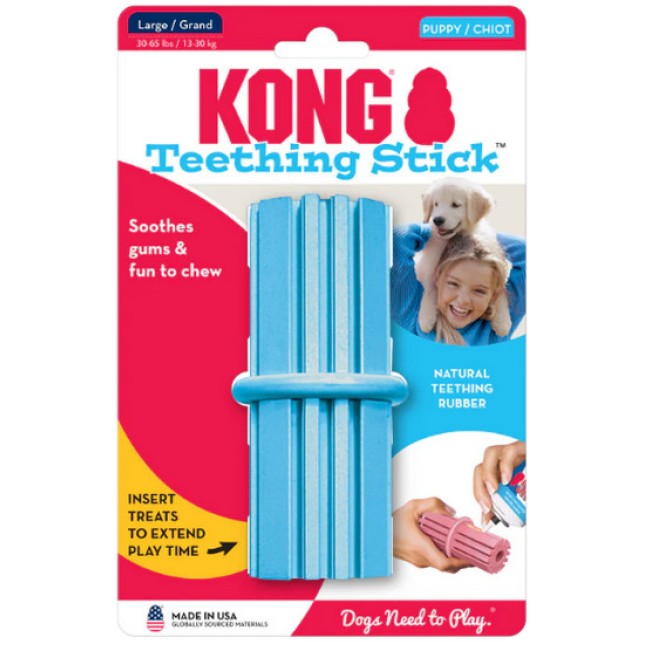 Kong puppy stick οδοντοφυΐας κατασκευασμένο από καουτσούκ για κουτάβια lg