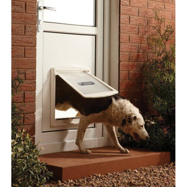 Petsafe πόρτα σκύλου λευκή απλή 37x31 cm