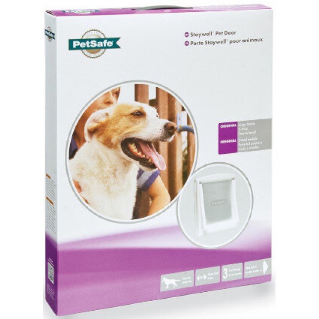 Petsafe πόρτα σκύλου λευκή απλή 37x31 cm