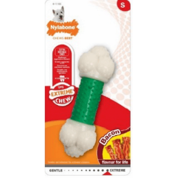 Nylabone κόκκαλο extreme double action bacon S