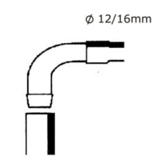 eheim Γώνια σύνδεσης για σωλήνα 12/16mm