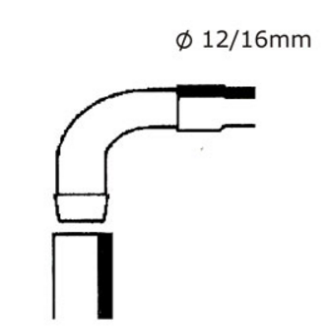 eheim Γώνια σύνδεσης για σωλήνα 12/16mm