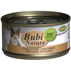 Bubimex Bubi Nature κονσέρβα γάτας με τόνο & τυρί  χωρίς βαφές και συντηρητικά 70gr