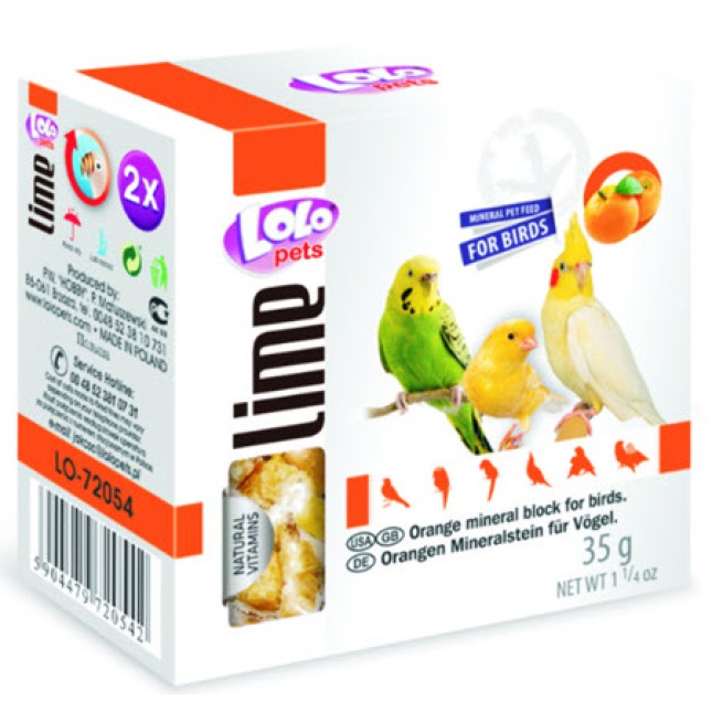 Lolo pets πέτρα ασβεστίου με πορτοκάλι ,υγιεινή και εύπεπτη ορυκτή πέτρα απαραίτητη σε κάθε κλουβί Lolo pets πέτρα ασβεστίου με πορτοκάλι ,υγιεινή και εύπεπτη ορυκτή πέτρα απαραίτητη σε κάθε κλουβί