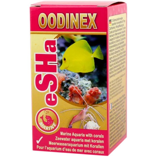 Esha Oodinex για την θεραπεία ασθενειών σε θαλάσσια ψάρια σε ενυδρεία με ασπόνδυλα