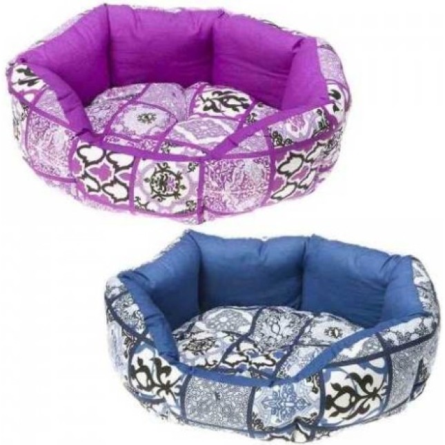 Ferplast κρεβάτι domino 50 μπλέ-μώβ 50x40x18cm Ferplast κρεβάτι domino 50 μπλέ-μώβ 50x40x18cm