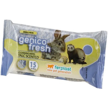 Ferplast genico talc μαντηλάκια καθαρισμού μικρών ζώων x15 Ferplast genico talc μαντηλάκια καθαρισμού μικρών ζώων x15