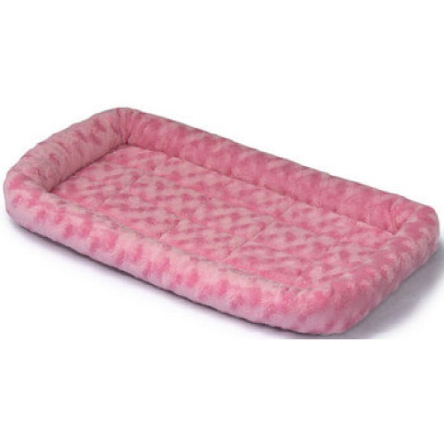 Midwest γούνινο,τετράγωνο,κρεβάτι,ροζ