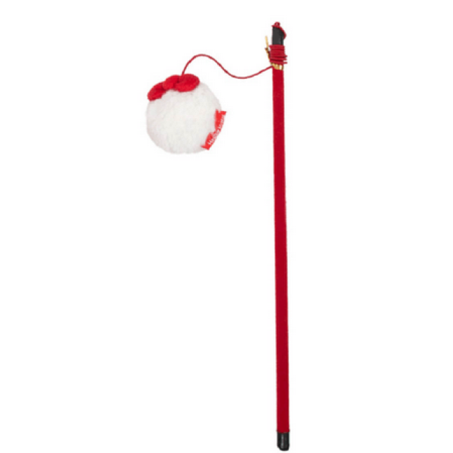 Pet brands hello kitty fur ball cat teaser παιχνίδι κρεμαστή χιονόμπαλα 37cm Pet brands hello kitty fur ball cat teaser παιχνίδι κρεμαστή χιονόμπαλα 37cm