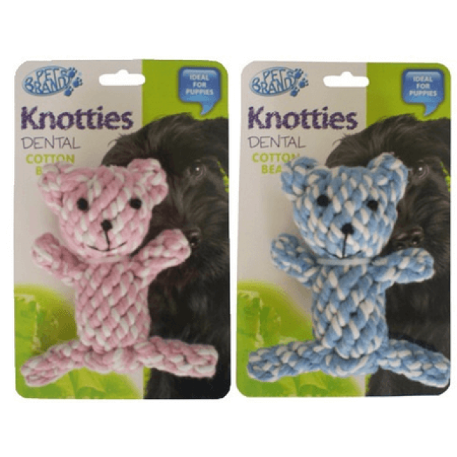 Pet Brands Knotty αρκουδάκι κατασκευασμένο από 100% βαμβακερό σχοινί Pet Brands Knotty αρκουδάκι κατασκευασμένο από 100% βαμβακερό σχοινί