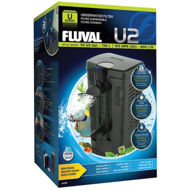 Fluval εσωτερικό φίλτρο σειρά U προσφέρει εξαιρετικό φιλτράρισμα 3 σταδίων Fluval εσωτερικό φίλτρο σειρά U προσφέρει εξαιρετικό φιλτράρισμα 3 σταδίων