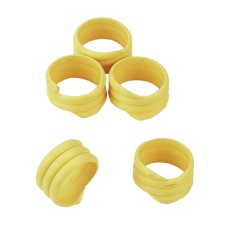 κίτρινο δακτυλίδι σπιράλ για όρνιθες 16mm