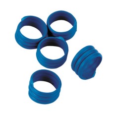 Μπλε δακτυλίδι σπιράλ για όρνιθες 16mm