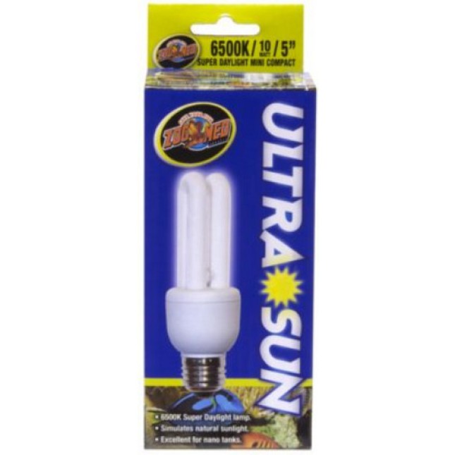 Zoo Med λάμπα φωτός UltraSun 6500K Mini Daylight Compact Fluorescent εξαιρετικό για δεξαμενές Nano Zoo Med λάμπα φωτός UltraSun 6500K Mini Daylight Compact Fluorescent εξαιρετικό για δεξαμενές Nano