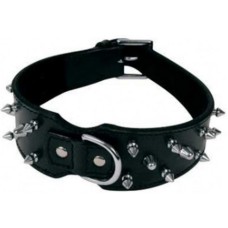 Gloria περιλαίμιο δερμάτινο 3 line of spikes 65cm X 62mm Gloria περιλαίμιο δερμάτινο 3 line of spikes 65cm X 62mm