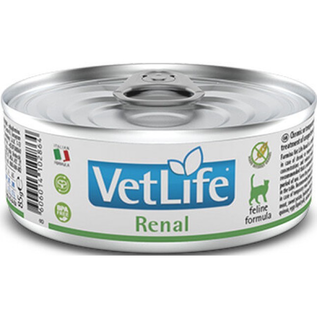 Farmina Vet Life NTRL διαιτητική τροφή γάτας για χρόνια ή προσωρινή νεφρική ανεπάρκεια  85gr