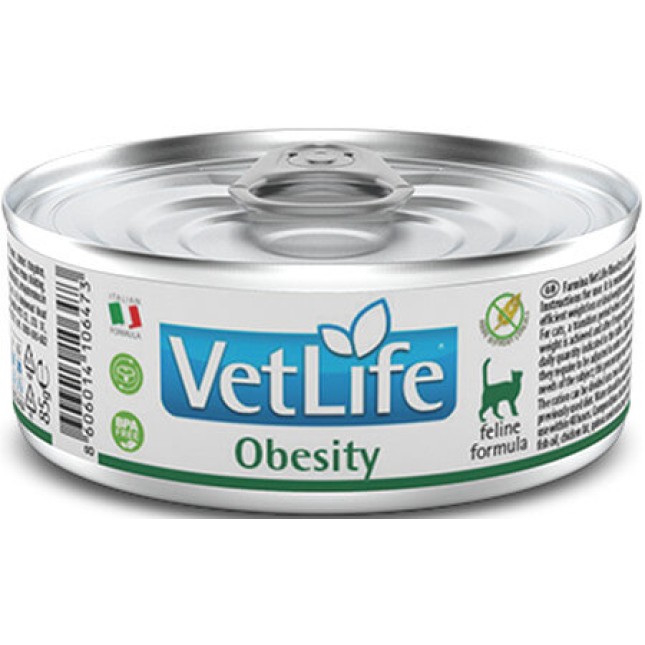 Farmina Vet Life NTRL διαιτητική τροφή για γάτες για τη μείωση του υπερβολικού σωματικού βάρους 85gr Farmina Vet Life NTRL διαιτητική τροφή για γάτες για τη μείωση του υπερβολικού σωματικού βάρους 85gr