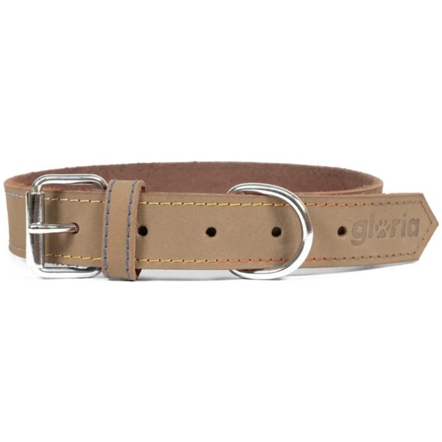 Gloria περιλαίμιο δερμάτινο nobuk λευκό 65cm X 30mm Gloria περιλαίμιο δερμάτινο nobuk λευκό 65cm X 30mm