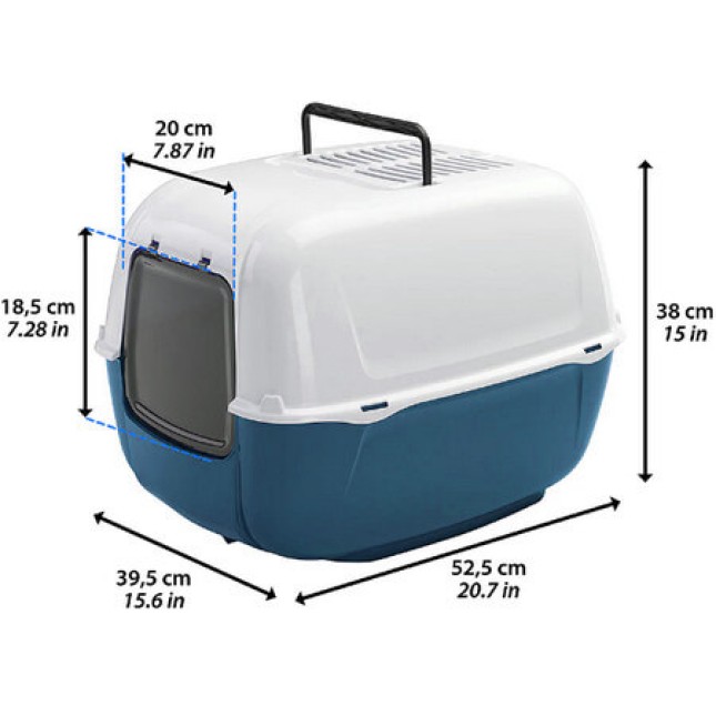 Ferplast Ferplast Toilet home prima μπλε 39,5x52,5x h38cm
