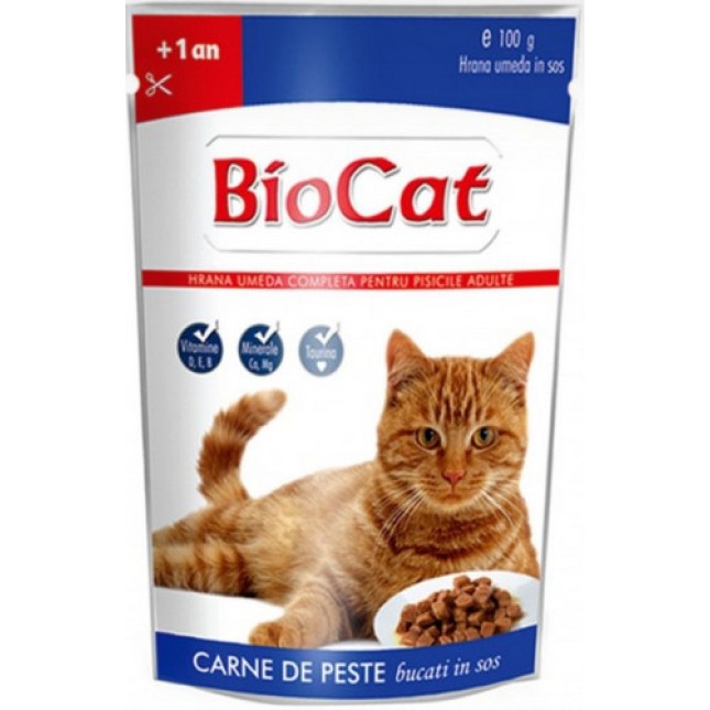 Biocat ψάρι 100gr Biocat ψάρι 100gr