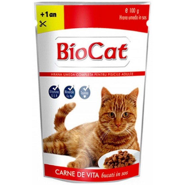Biocat μοσχάρι 100gr Biocat μοσχάρι 100gr