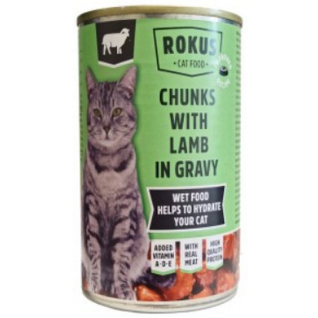 Rokus κονσέρβα γάτας αρνί 415gr Rokus κονσέρβα γάτας αρνί 415gr