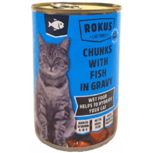 Rokus Κονσέρβα Γάτας Ψάρι 415gr Rokus Κονσέρβα Γάτας Ψάρι 415gr