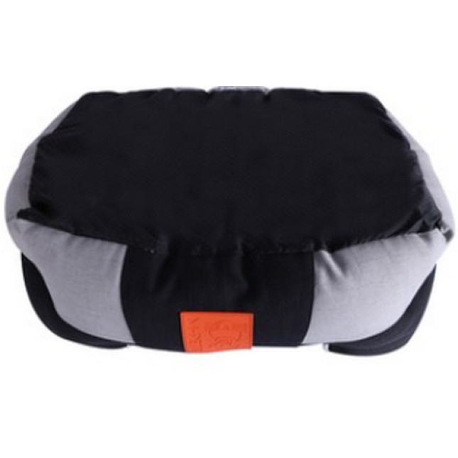M-pets Λινό κρεββάτι MOON με αποσπώμενο μαξιλάρι πορτοκαλί/γκρι
