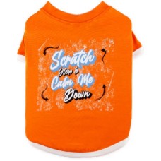 Zampa Μπλουζάκι Scratch Me-Calm me πορτοκαλί ιδανικό για τις πιο όμορφες βόλτες