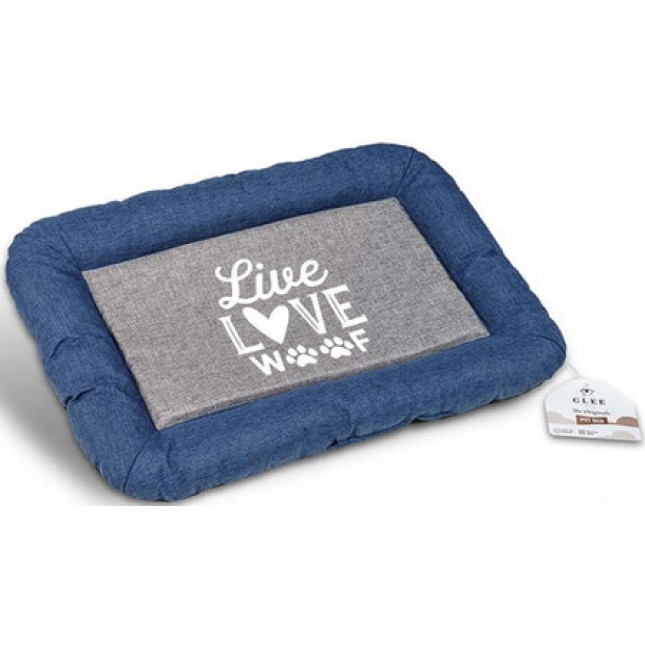 Glee στρώμα παραλληλόγραμμο μπλε Live Love Woof Glee στρώμα παραλληλόγραμμο μπλε Live Love Woof