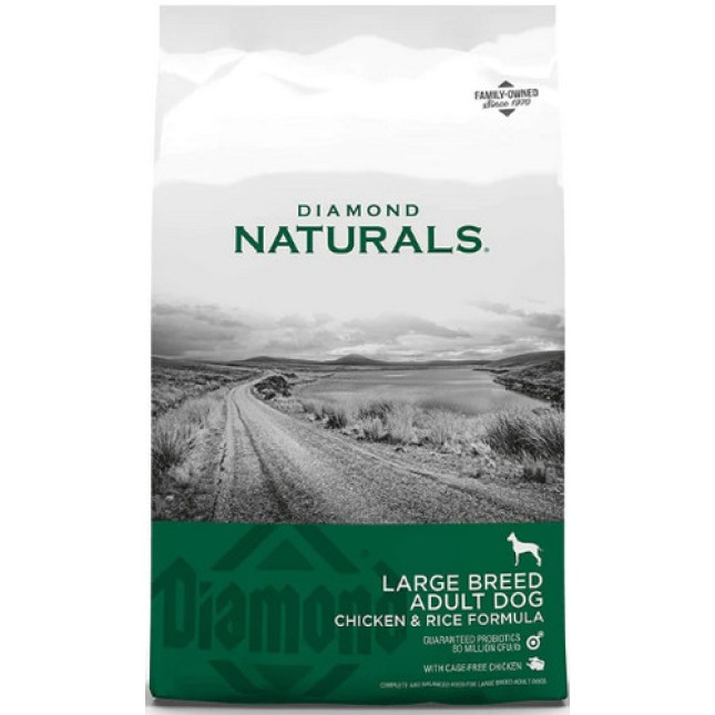 Diamond naturals Πλήρης τροφή ενήλικους σκύλους μεγαλόσωμων φυλών με κοτόπουλο και ρύζι 15kg Diamond naturals Πλήρης τροφή ενήλικους σκύλους μεγαλόσωμων φυλών με κοτόπουλο και ρύζι 15kg