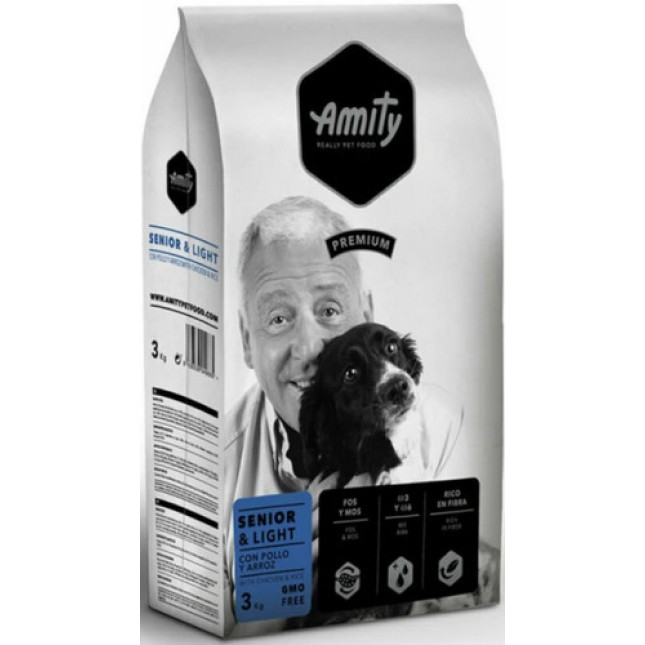 Amity Premium για παχύσαρκους σκύλους ή ηλικιωμένους μεσαίων & μεγαλόσωμων φυλών με πουλερικά