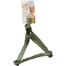 Croci μαλακό σαμαράκι νάυλον refl. πράσινο 15x350-500mm Croci μαλακό σαμαράκι νάυλον refl. πράσινο 15x350-500mm