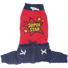 Glee jumpsuit denim pan κόκκινο 2Xlarge 43cm Glee jumpsuit denim pan κόκκινο 2Xlarge 43cm