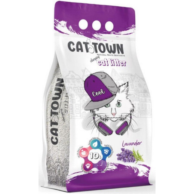 Netas Cat town άμμος γάτας με άρωμα λεβάντα για εξαιρετική εξάλειψη οσμών