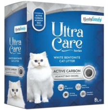 Bentysandy άμμος γάτας ultra care 8lt με ενεργό άνθρακα Bentysandy άμμος γάτας ultra care 8lt με ενεργό άνθρακα