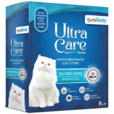 Bentysandy άμμος γάτας ultra care 8lt για ευαίσθητες γάτες, χωρίς άρωμα