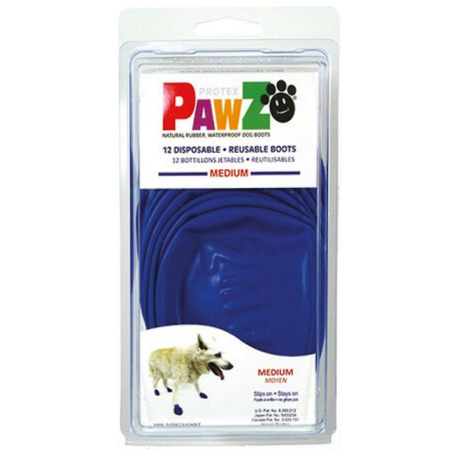 Pawz παπουτσάκια μπλε medium, συσκευασία 12 τμχ Pawz παπουτσάκια μπλε medium, συσκευασία 12 τμχ