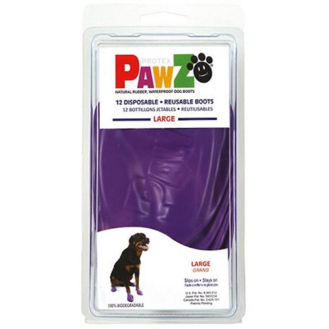 Pawz παπουτσάκια μωβ large, συσκευασία 12 τμχ