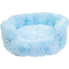 Gloria κρεβάτι baby οβάλ από μαλακό ύφασμα μπλε 55cm X 45cm